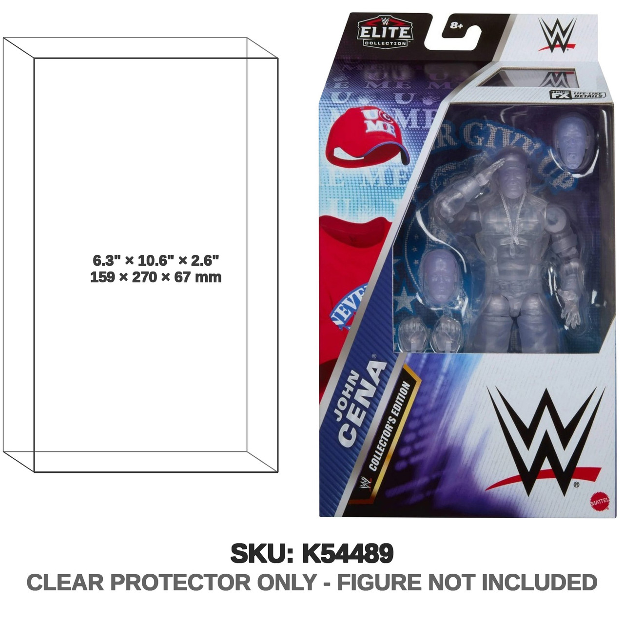 Mattel WWE Elite John Cena Greatest Hits 2025 6 inch Transparent Action Figure