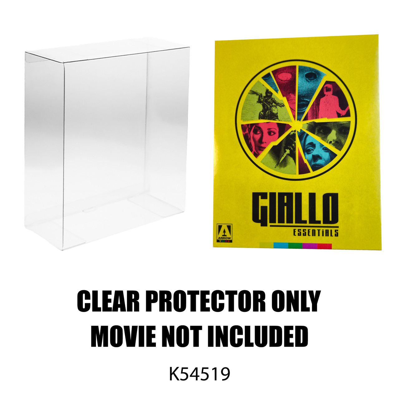 Protector For Arrow Video Giallo Essentials Yellow Standard Edition Blu ray