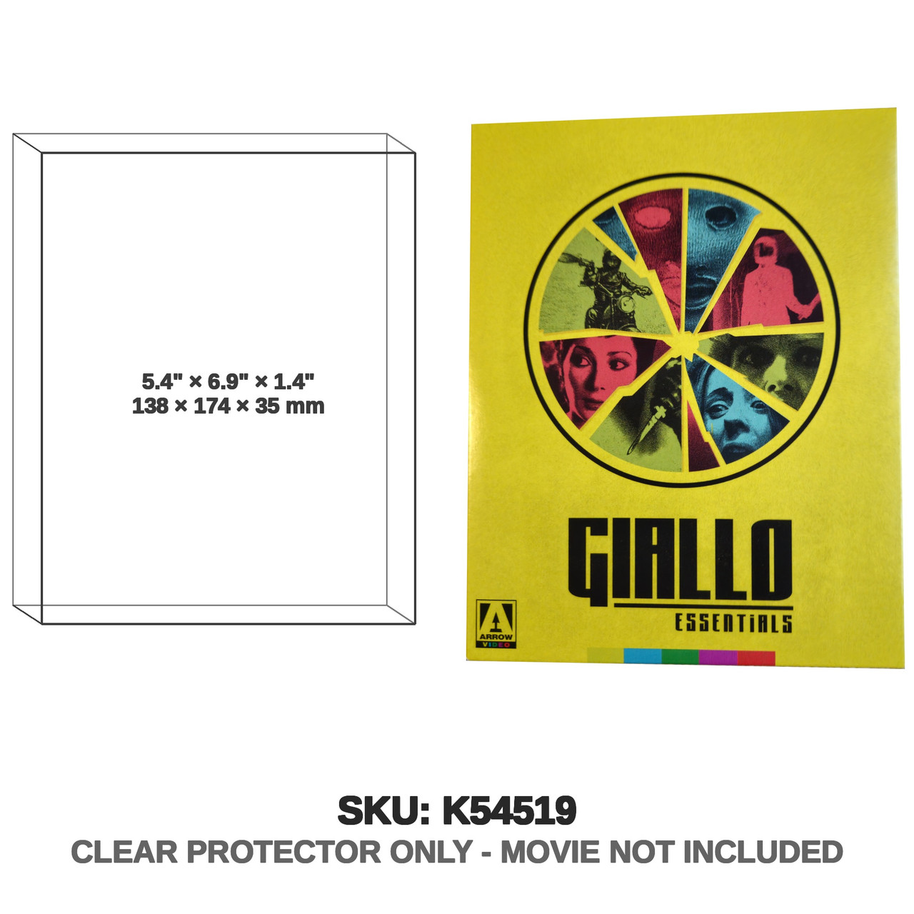 Arrow Video Giallo Essentials Yellow Standard Edition Blu-ray