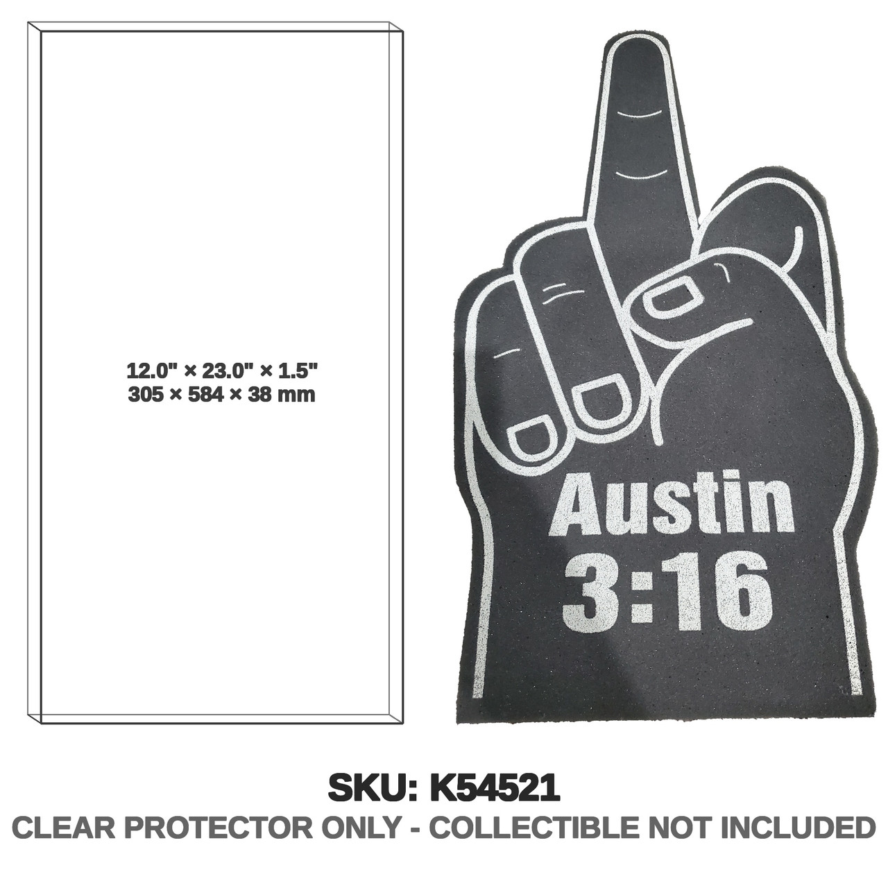 Stone Cold Steve Austin WWF Austin 3:16 Foam Finger