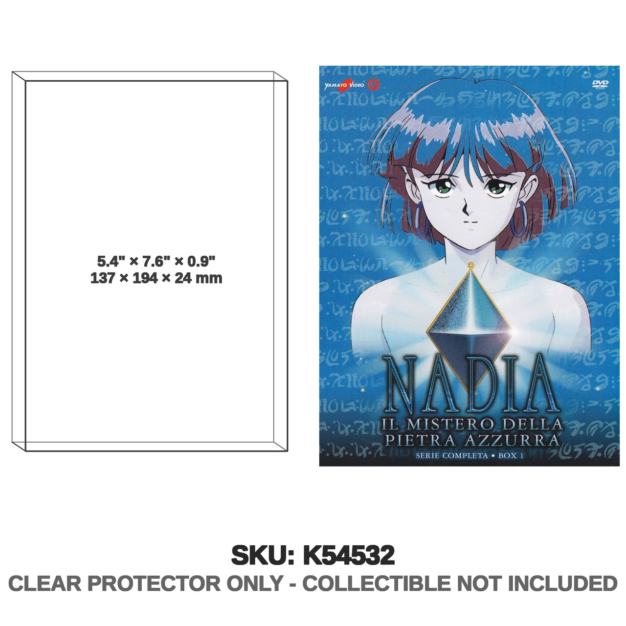 Yamato Video Nadia: The Secret of Blue Water DVD Il Mistero Della Pietra Azzurra Box 1
