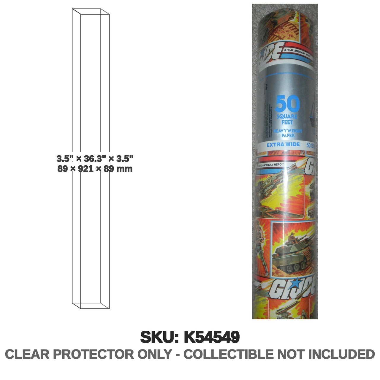 Hasbro GI Joe Gift Wrapping Paper Extra Wide Roll