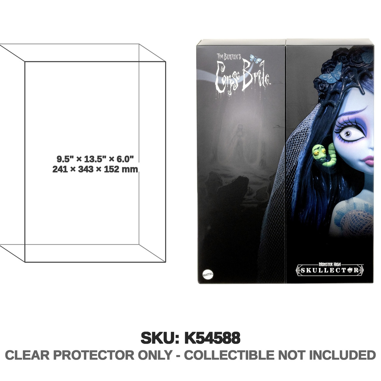 Corpse Bride Skullector Doll