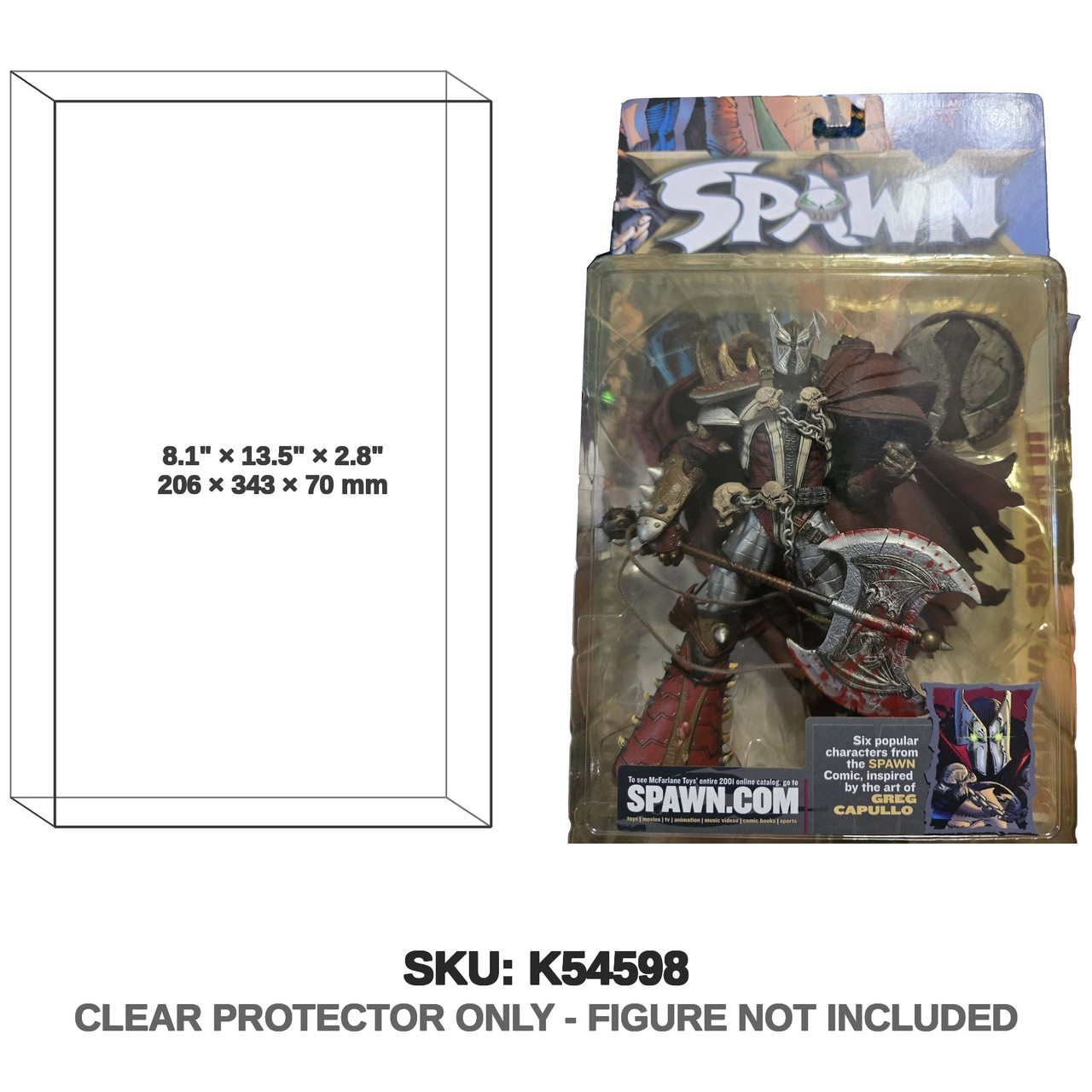 Medieval Spawn with Axe Figure