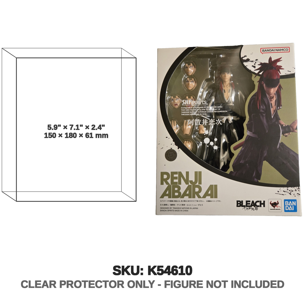 Bandai SH Figuarts Bleach Renji Abarai Standard Edition