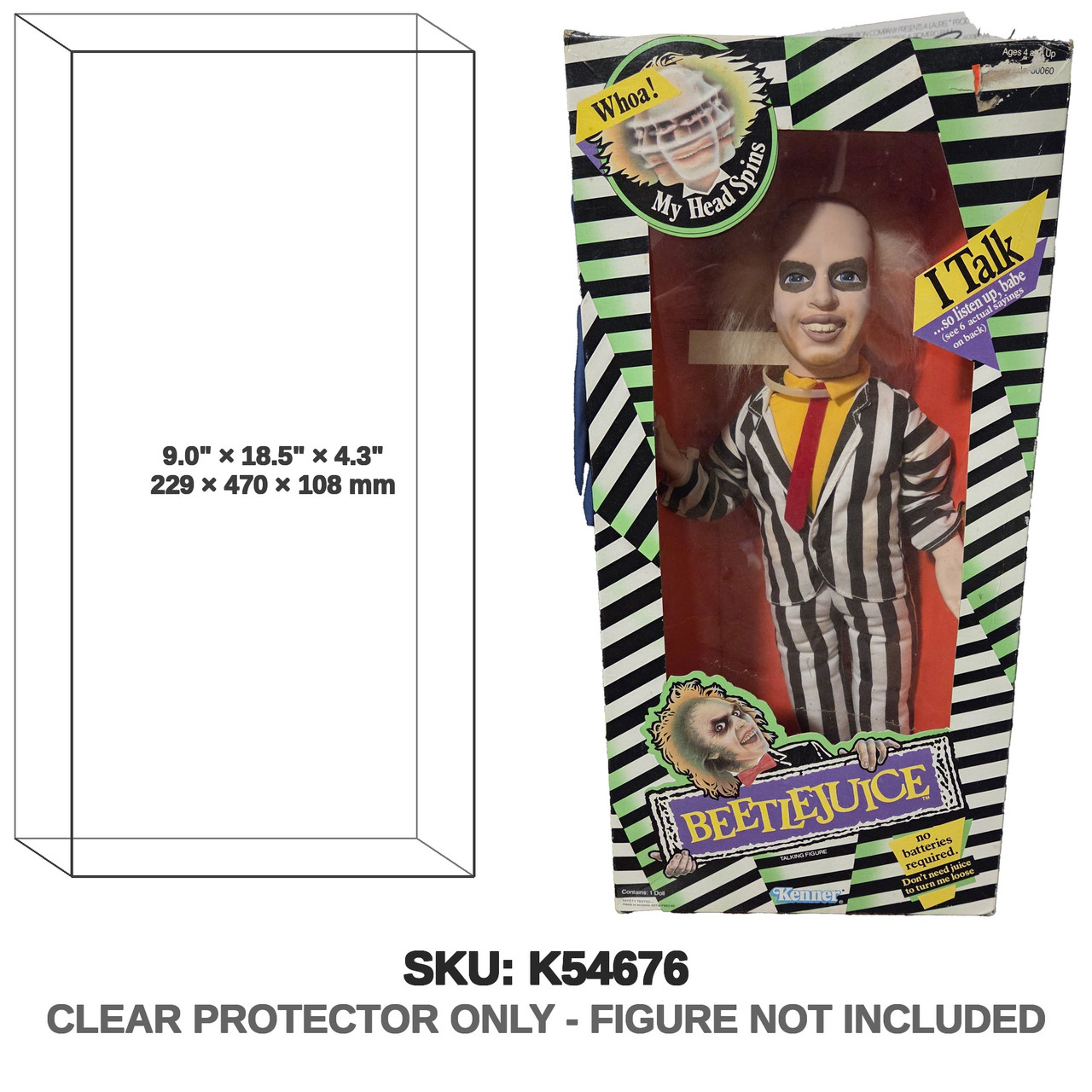 Beetlejuice Talking Figure