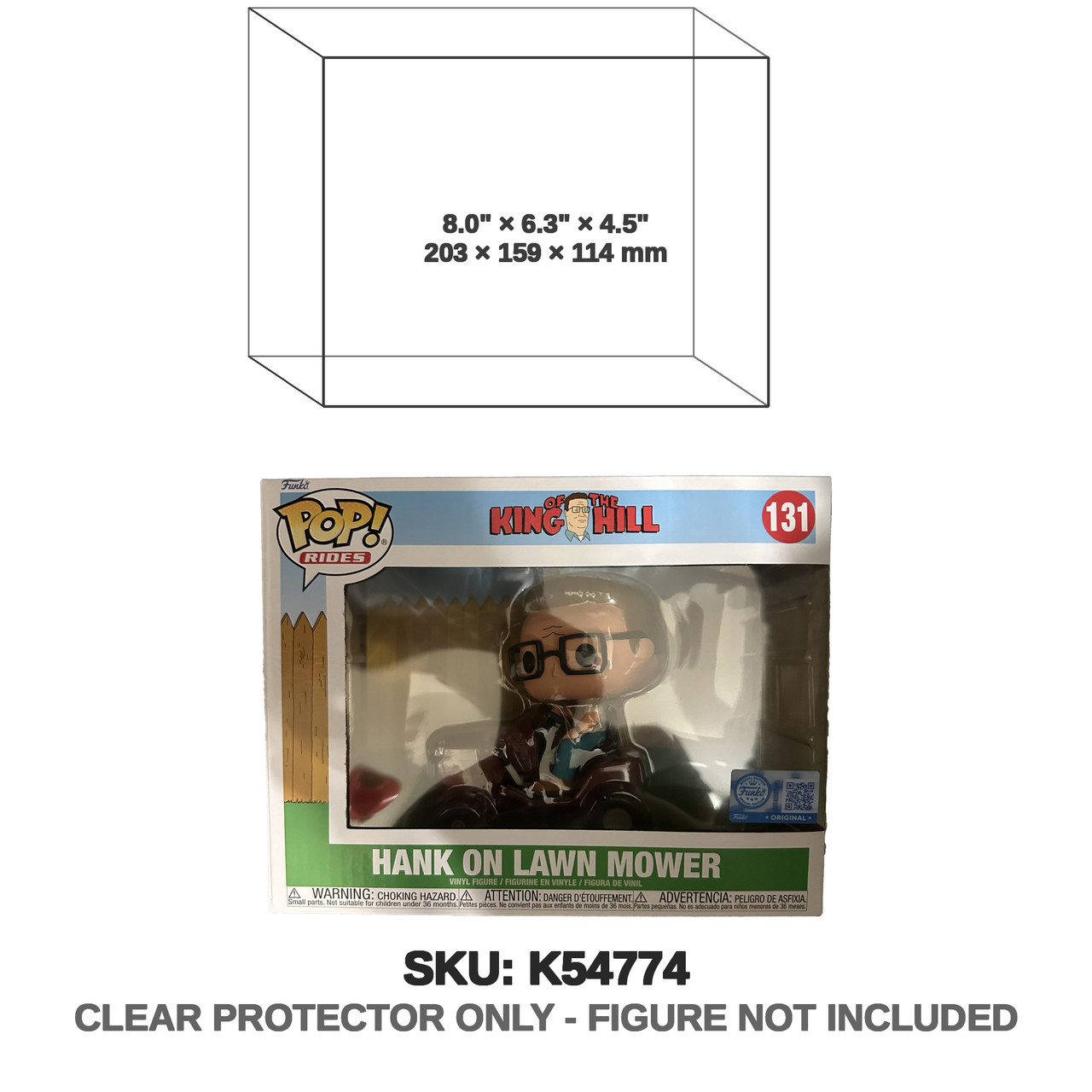 Hank Hill on Lawn Mower King of the Hill Figure