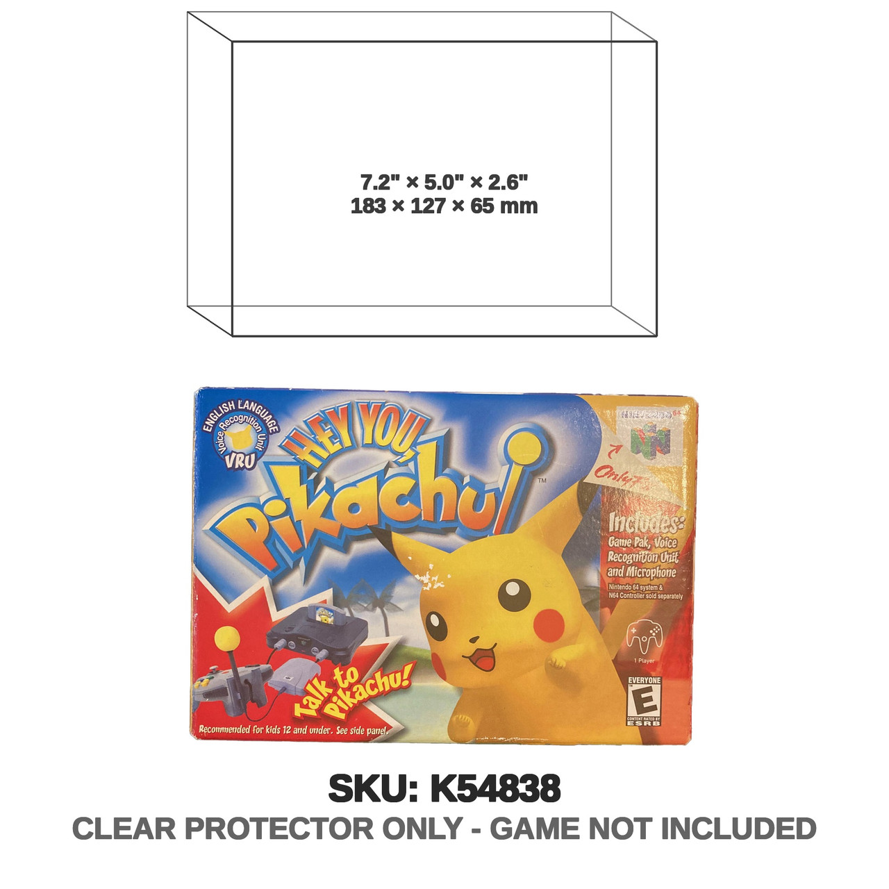 Nintendo Pokemon Hey You Pikachu N64 Microphone Bundle