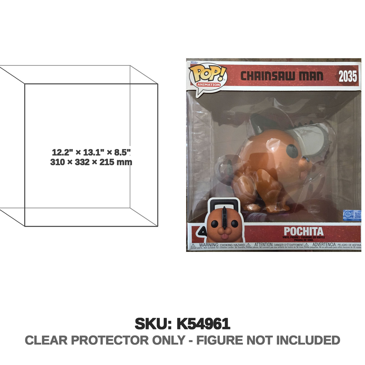 Funko Pop Jumpo  Chainsaw Man Pochita 2035