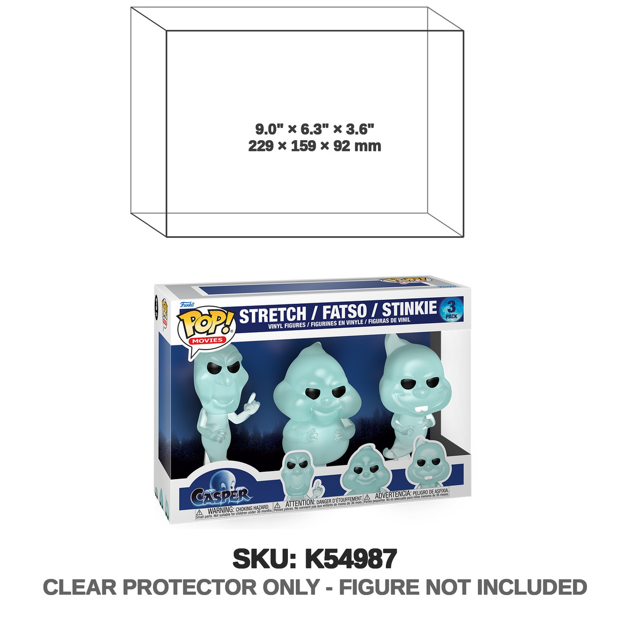 Funko Casper the Friendly Ghost Pop! 30th Anniversary 3-Pack