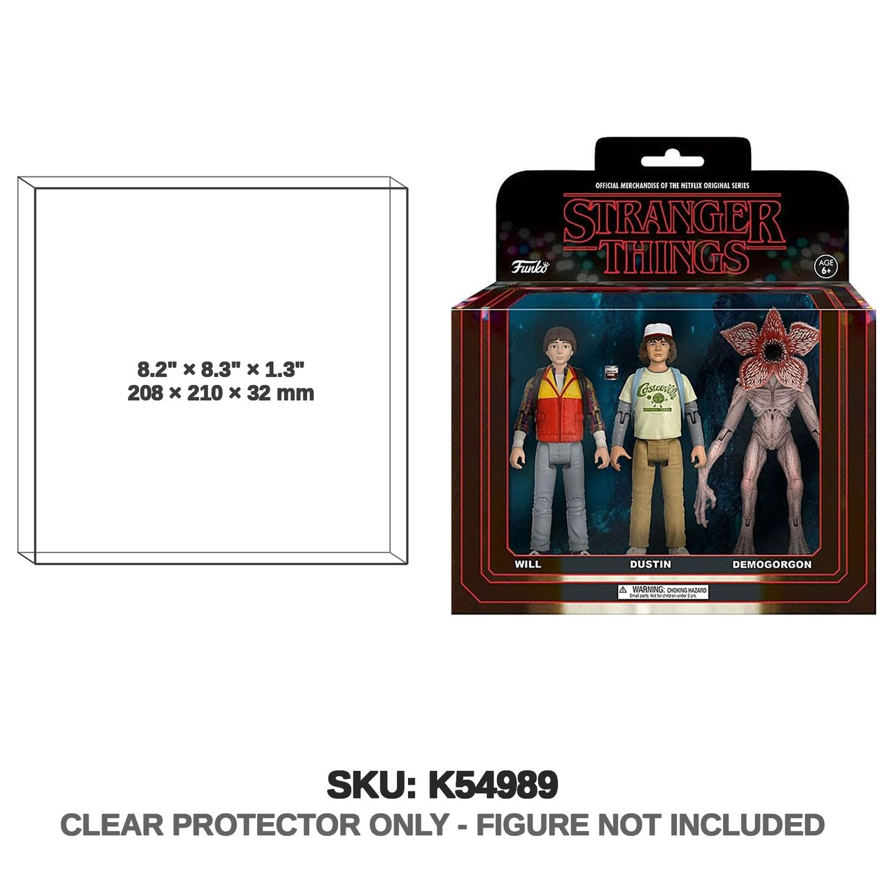 Will Dustin Demogorgon Stranger Things 3-Pack Figure
