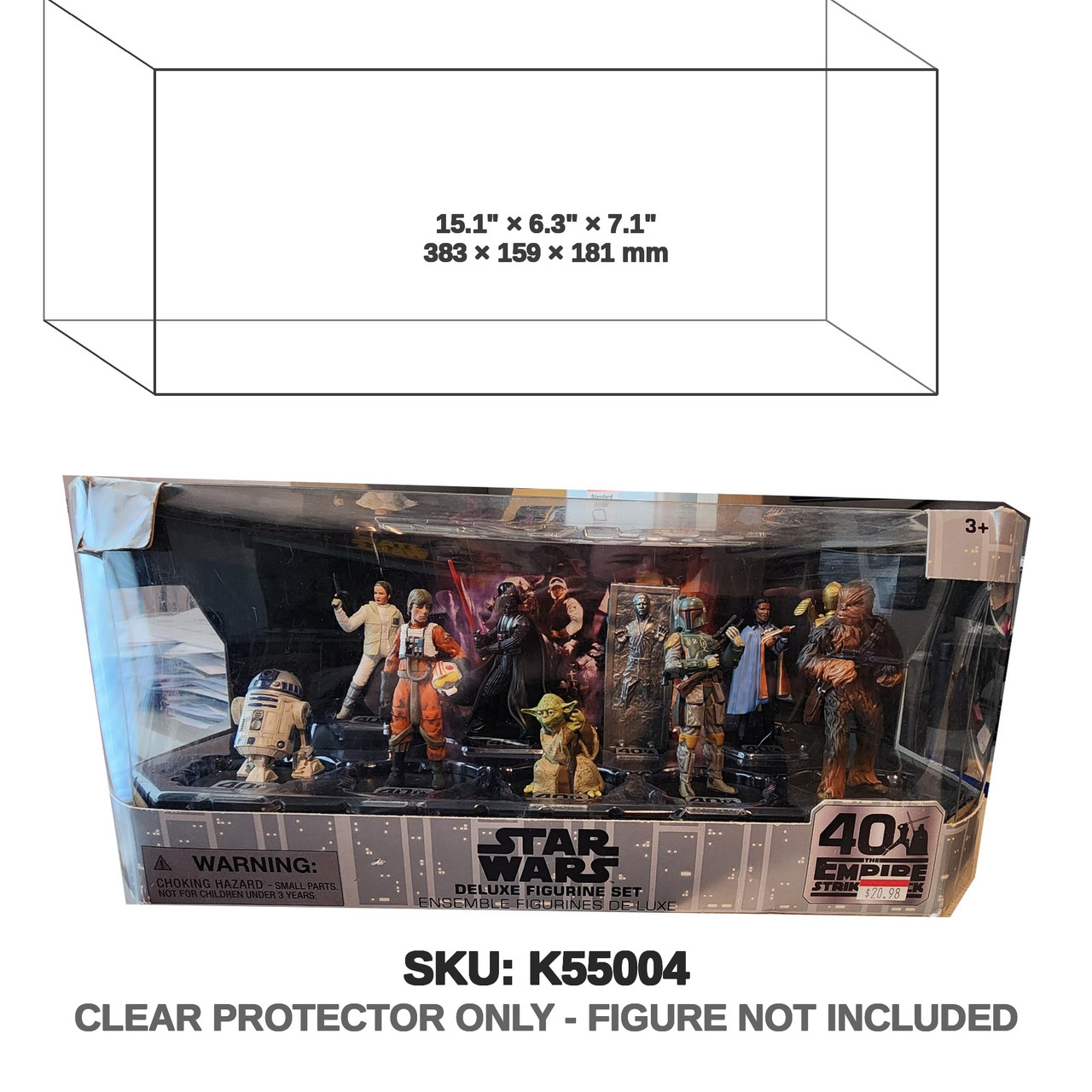 Hasbro Star Wars 40th Anniversary Empire Strikes Back Deluxe Figurine Set