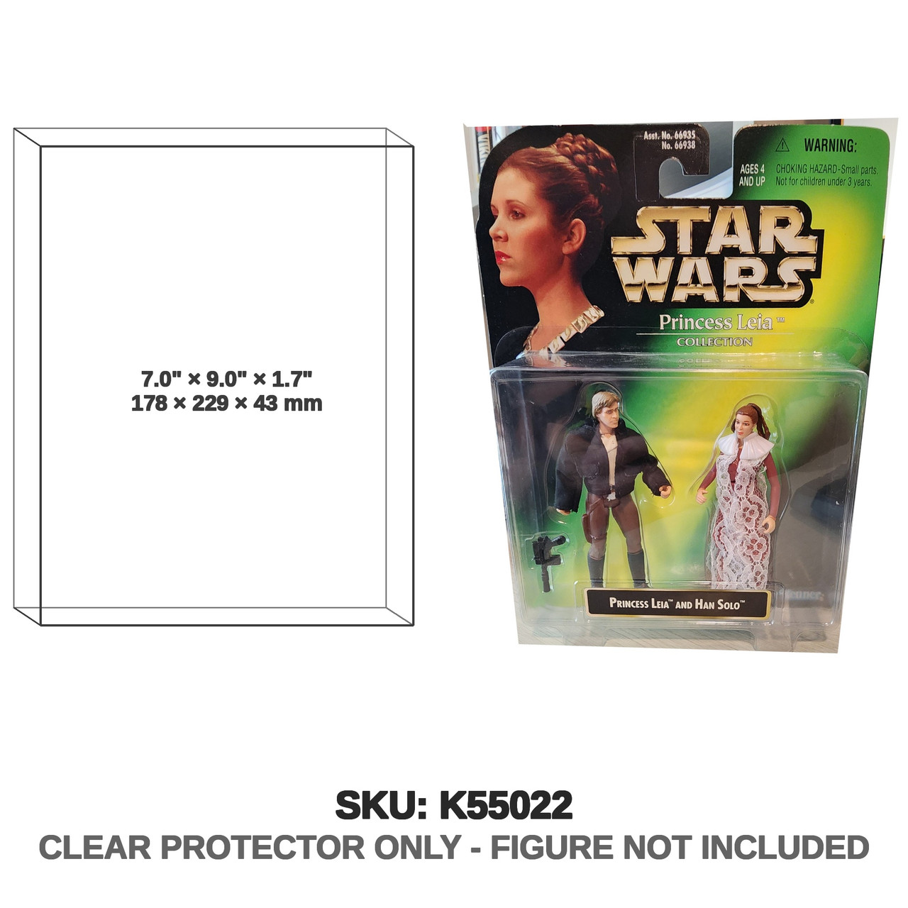 Kenner Star Wars Power of the Force Princess Leia Collection Princess Leia and Han Solo