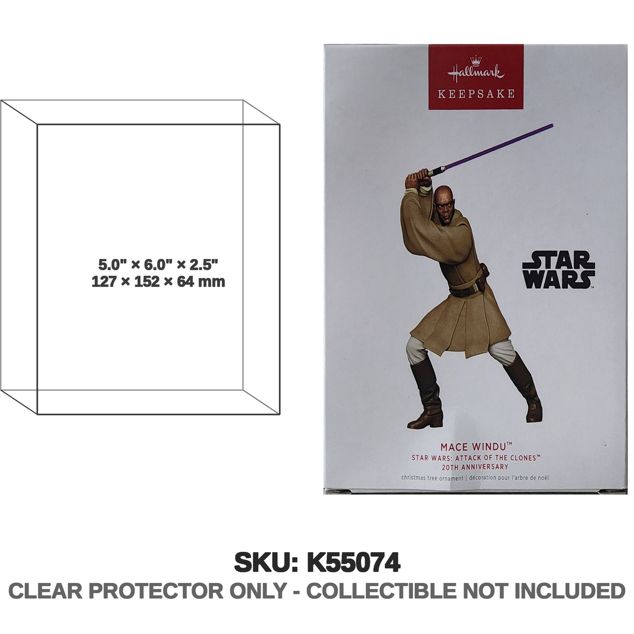 Hallmark Star Wars Mace Windu Keepsake Ornament 2022