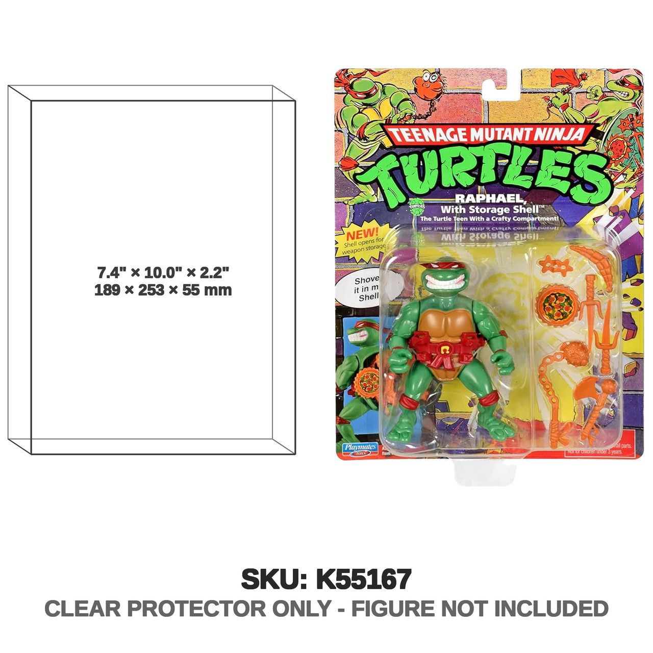 Playmates Teenage Mutant Ninja Turtles Storage Shell Raphael 2023