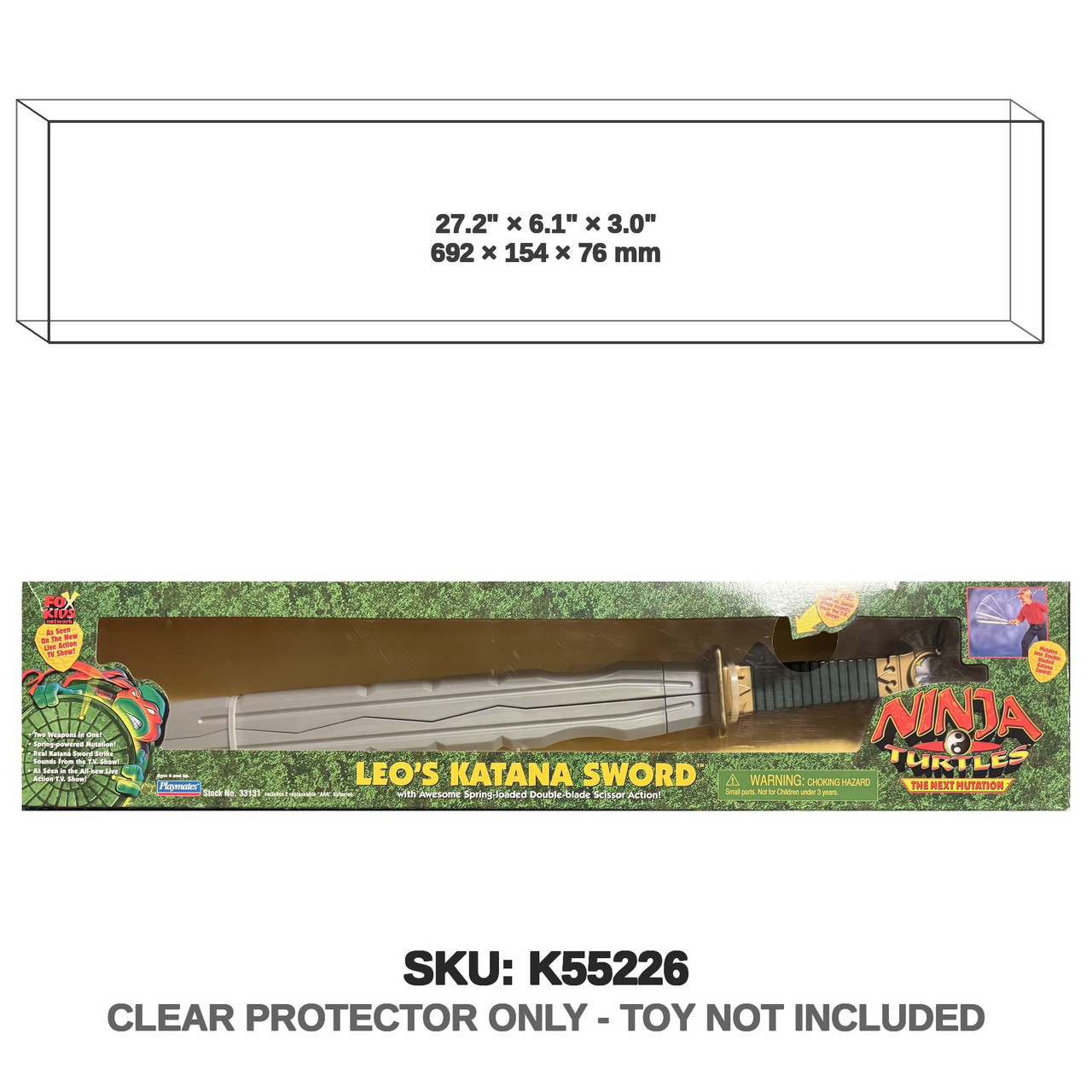 Playmates Teenage Mutant Ninja Turtles Leo Katana Sword