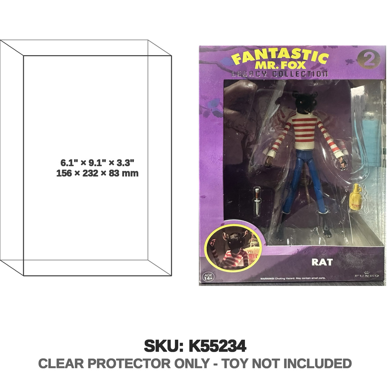 Funko Fantastic Mr Fox Legacy Collection Rat Figure