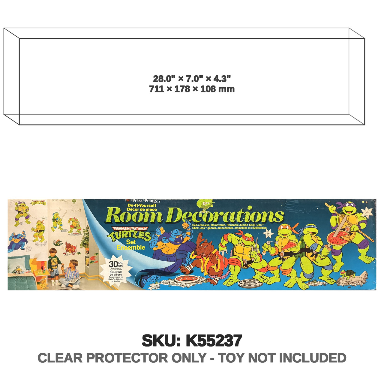 Colorforms Teenage Mutant Ninja Turtles Room Decorations