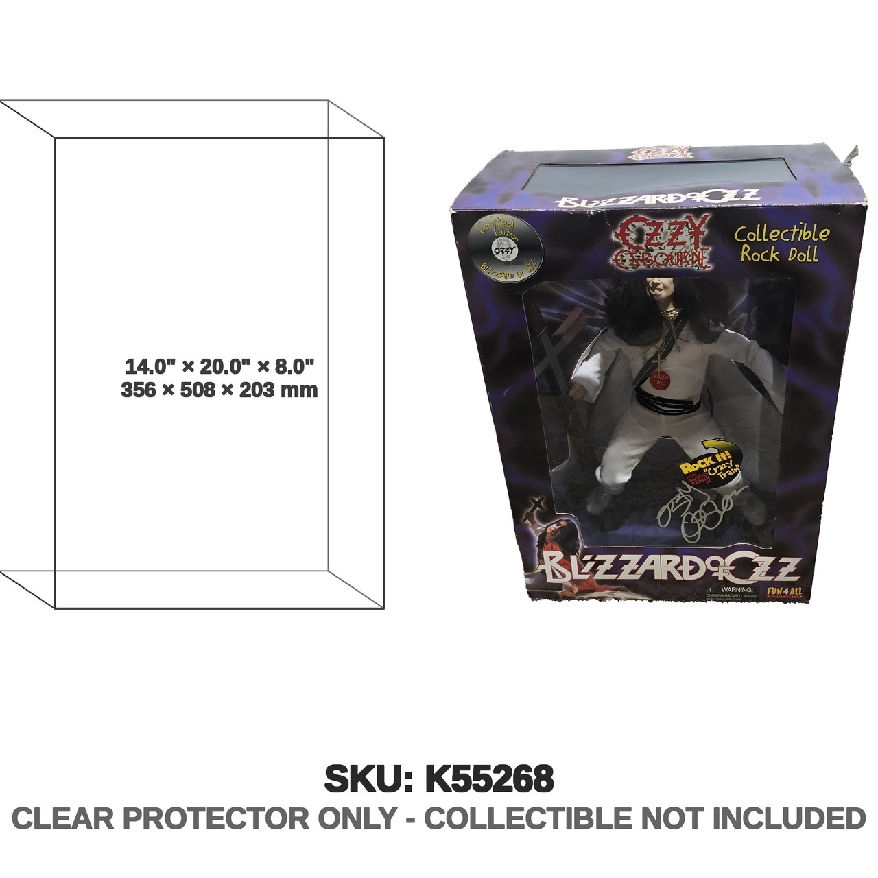 Ozzy Osbourne Blizzard of Ozz Collectibles Rock Doll