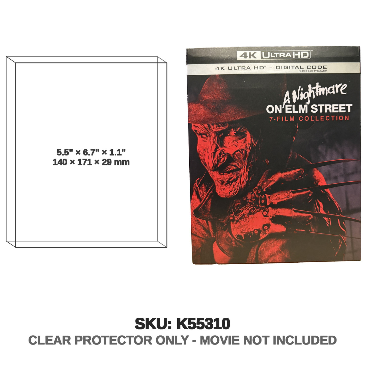 A Nightmare On Elm Street 7 Film Collection 4K Blu Ray