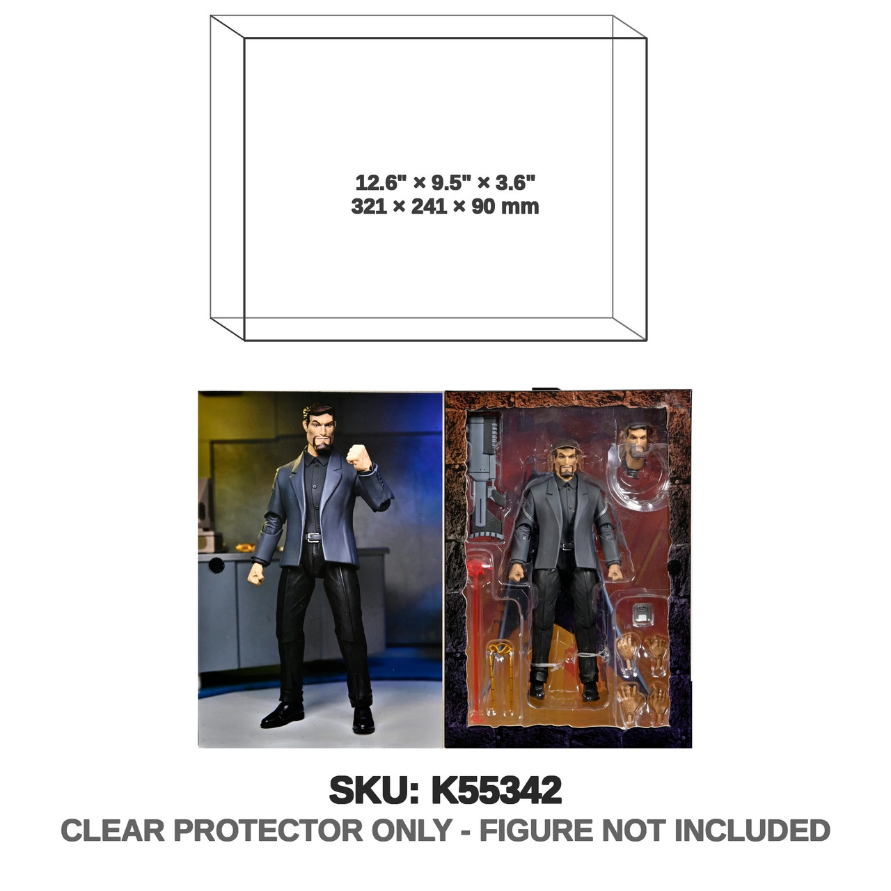 NECA Gargoyles Xanatos Action Figure Opened Display