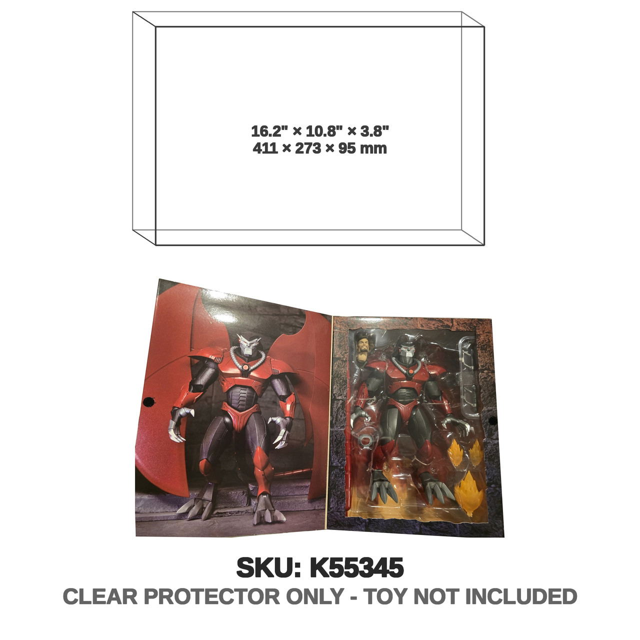 NECA Gargoyles Armored Xanatos Opened Display