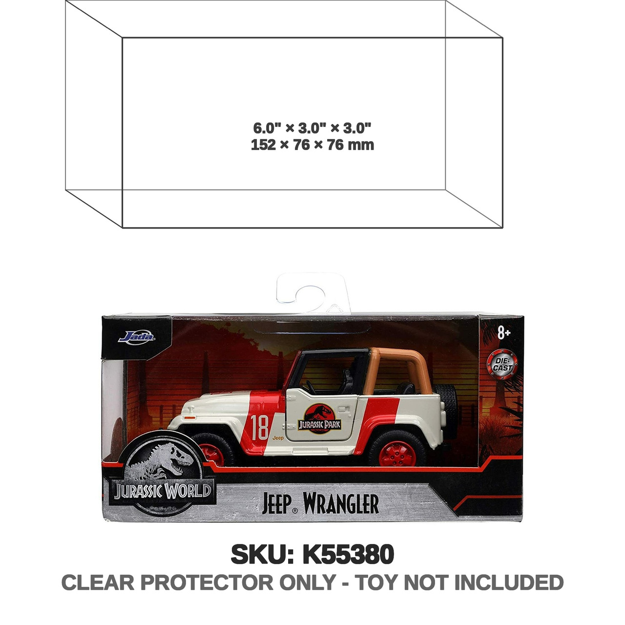 Jeep Wrangler Jurassic World Diecast
