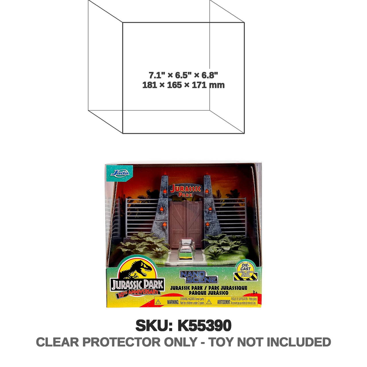 Jada Toys Jurassic Park 30th Anniversary Nano Scene