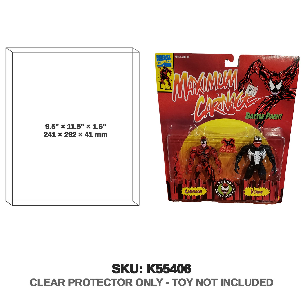 Toy Biz Marvel Maximum Carnage Battle Pack Carnage and Venom