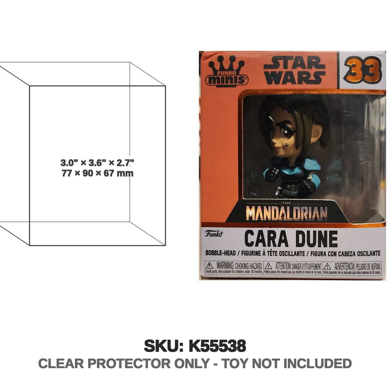 Funko Minis Star Wars The Mandalorian Cara Dune