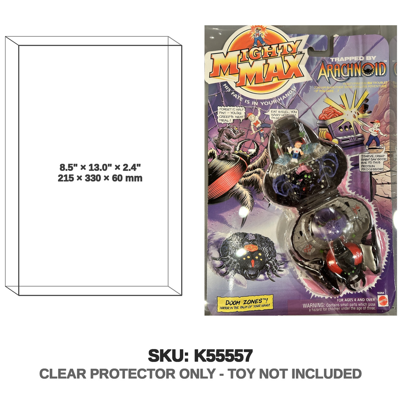 Arachnoid Mighty Max Doom Zones Playset