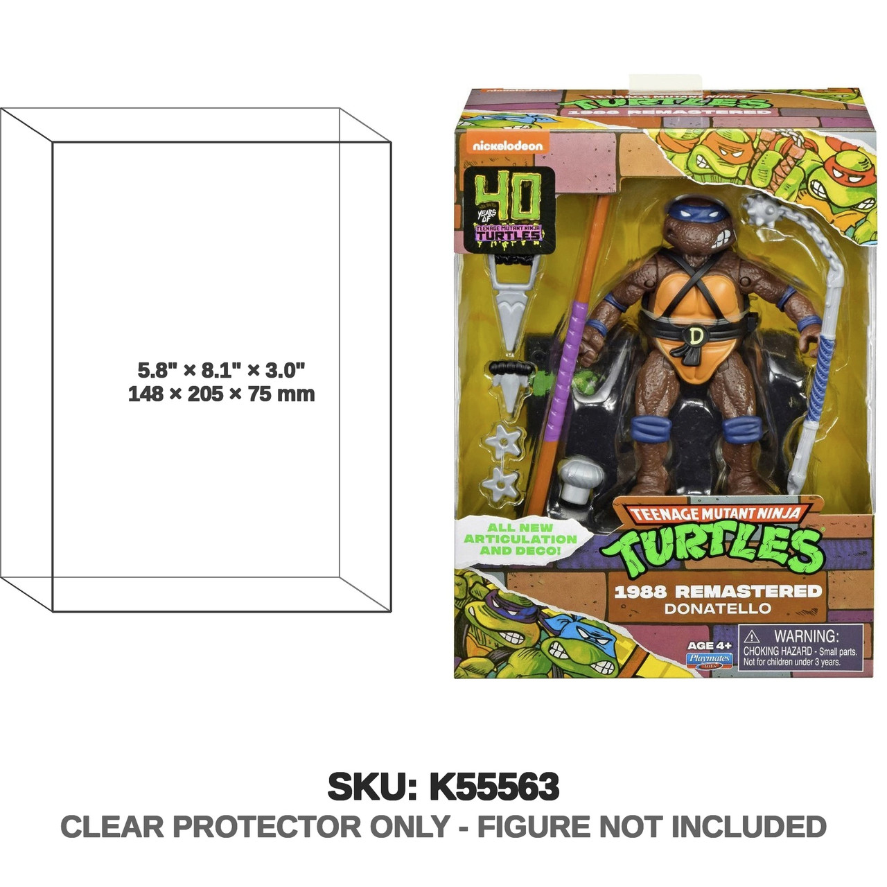 Teenage Mutant Ninja Turtles 1988 Remastered 2024 Action Figure