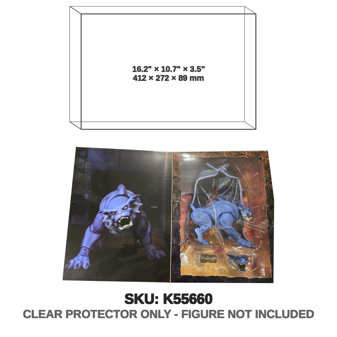 NECA Gargoyles Bronx Figure Opened Display