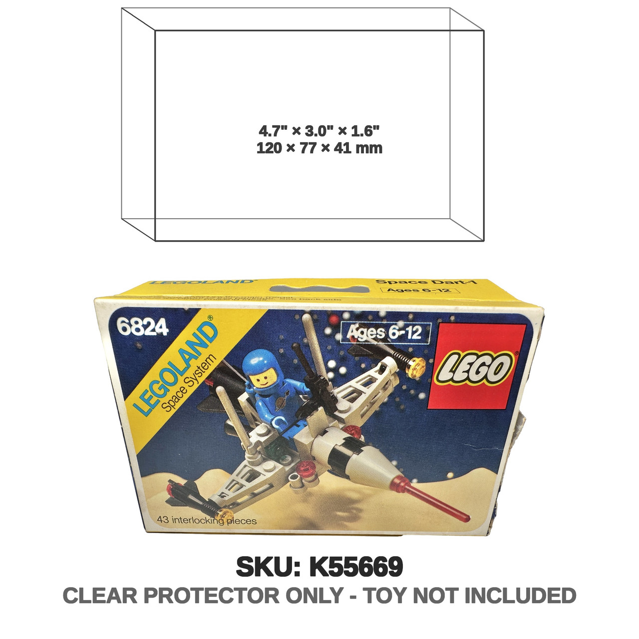 LEGO Legoland Space System 6824 Space Dart 1 1984