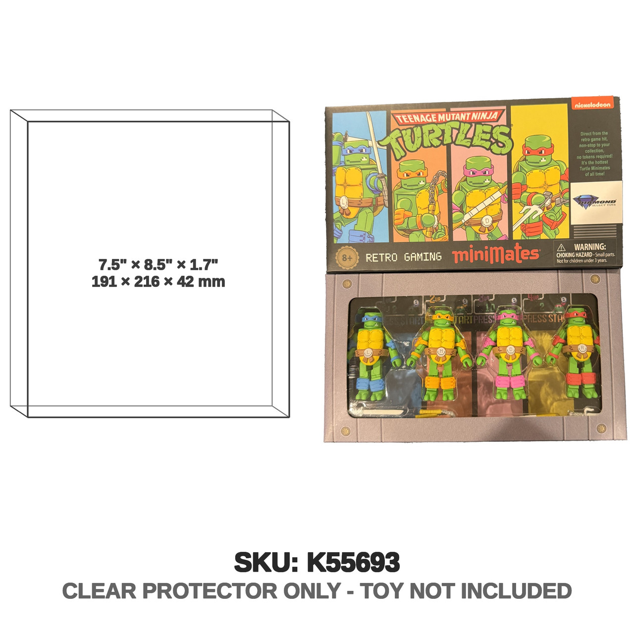 NECA Teenage Mutant Ninja Turtles Minimates Retro Gaming