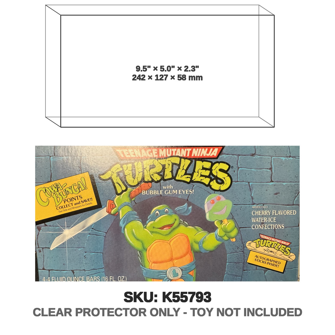 NECA Teenage Mutant Ninja Turtles Popsicle with Bubble Gum Eyes