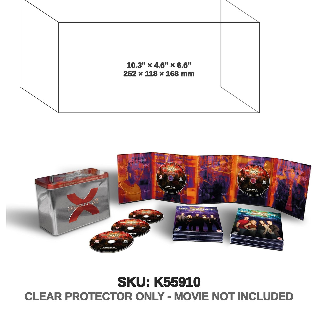 Mutant X The Complete Collection Series 1 2 and 3 15 Disc Box Set In Limited Edition Embossed Tin Box