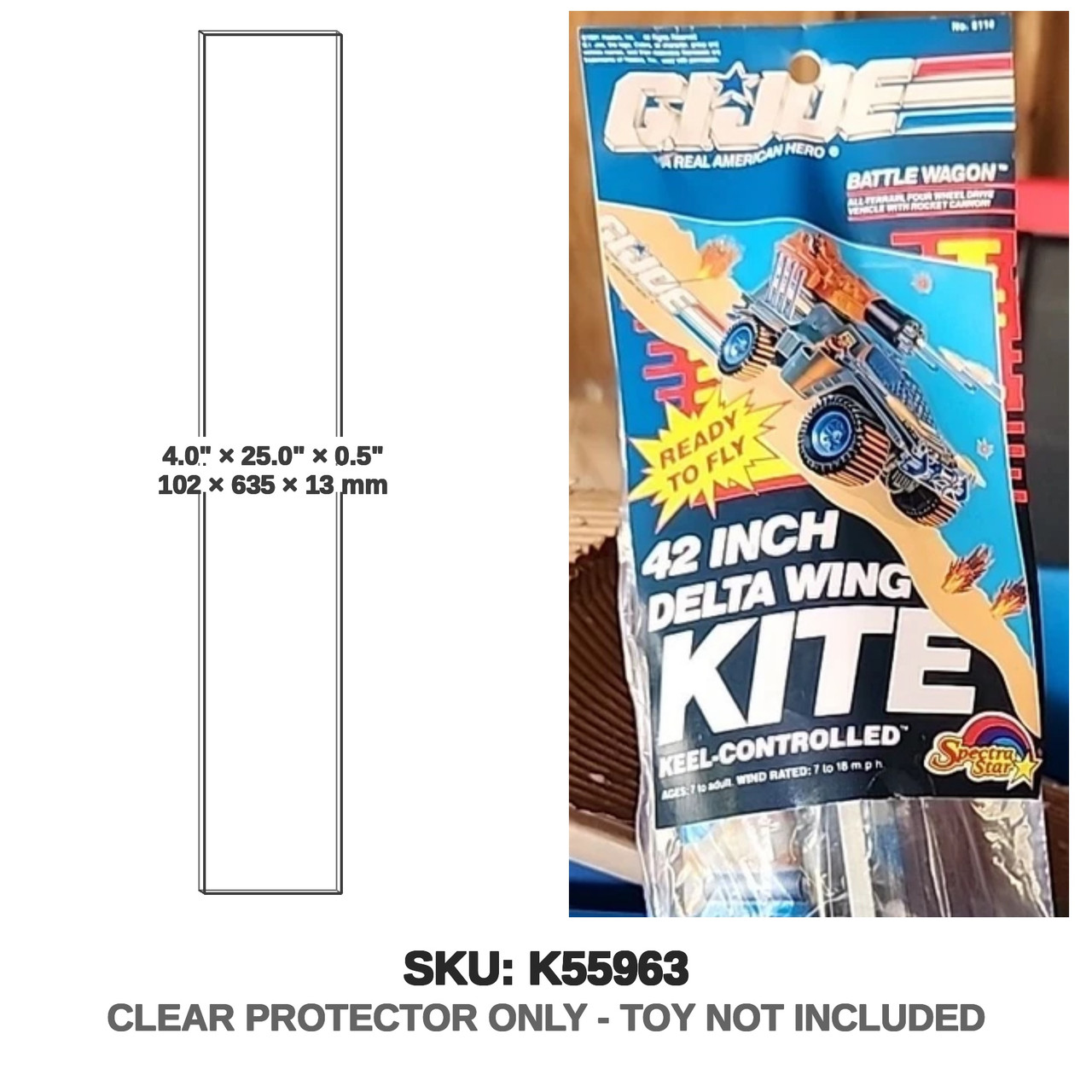 G.I. Joe Battle Wagon 42 Inch Delta Wing Kite