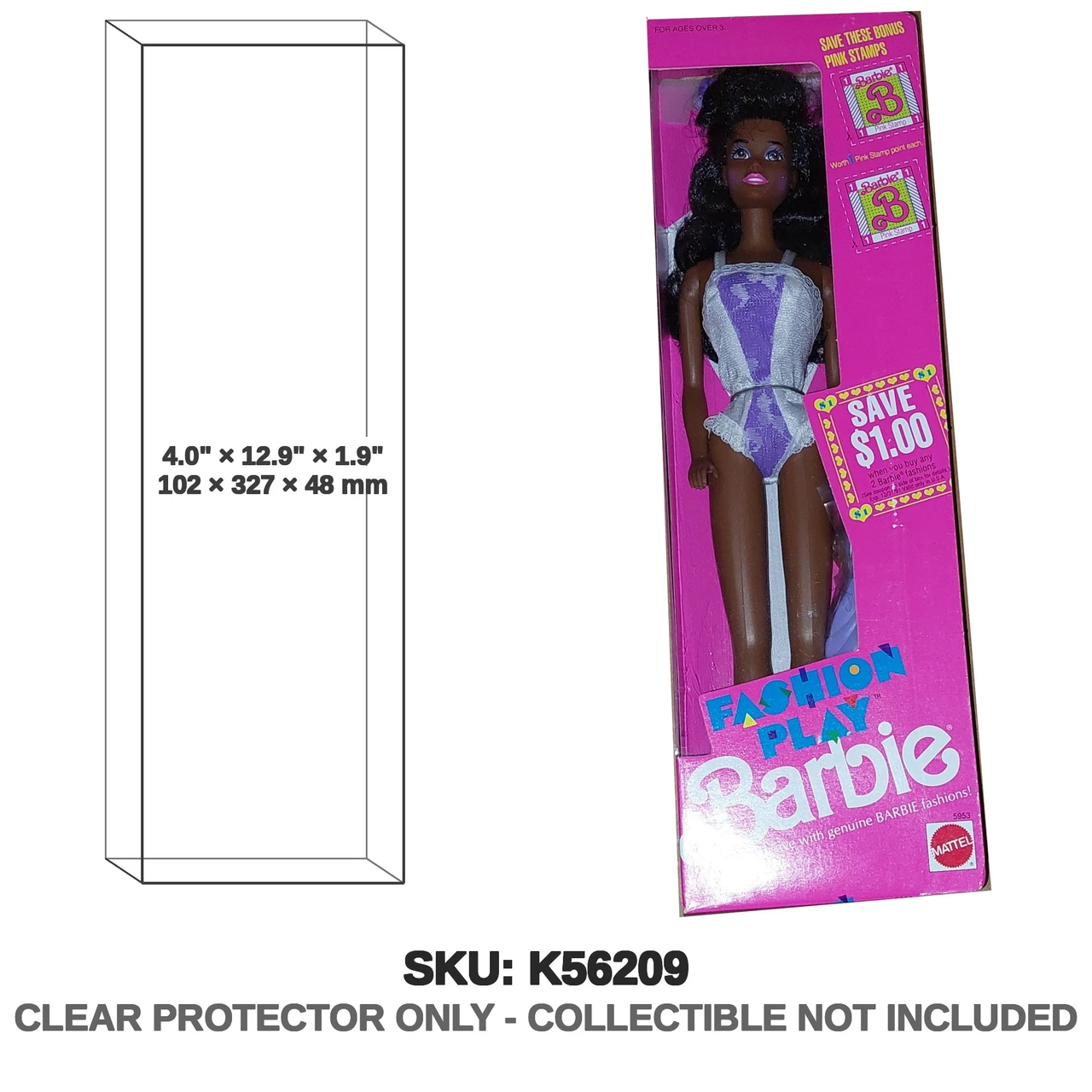Mattel Barbie Fashion Play Wide Box