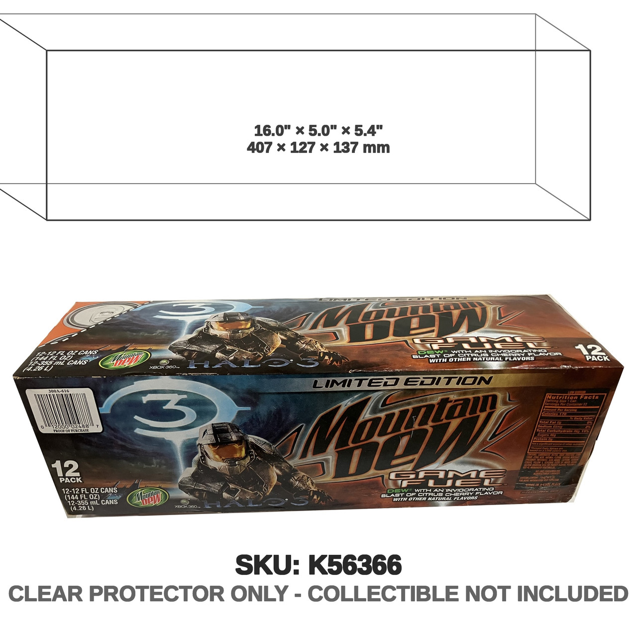 PepsiCo Halo Mountain Dew Game Fuel 12-Pack