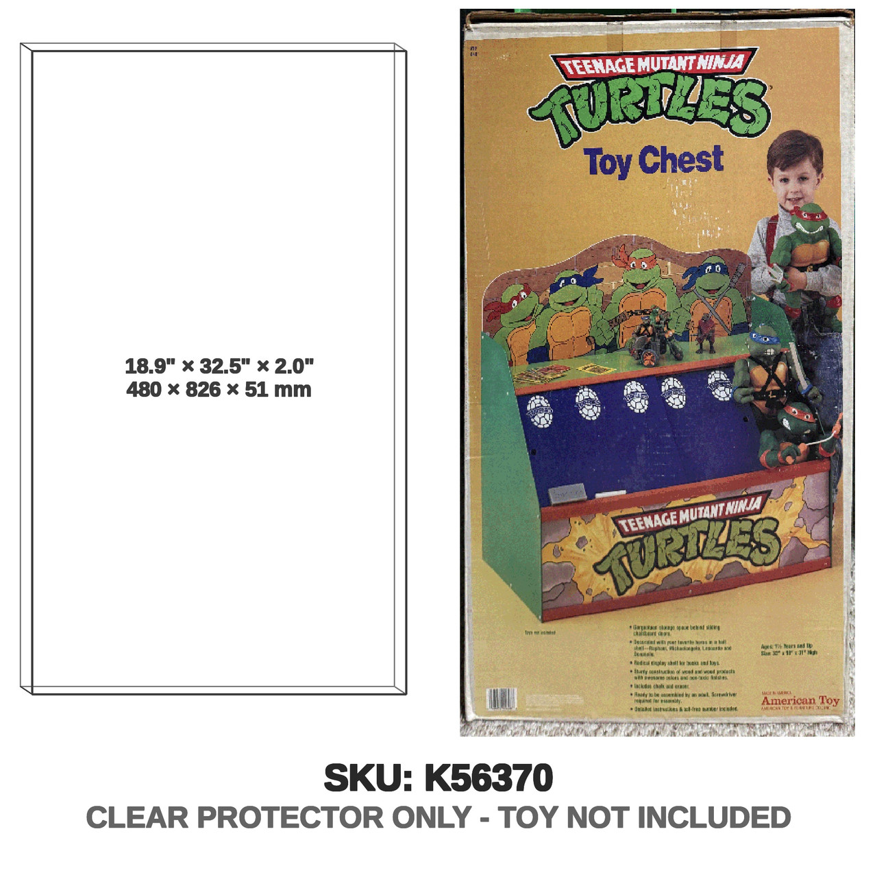 Playmates Teenage Mutant Ninja Turtles Toy Chest