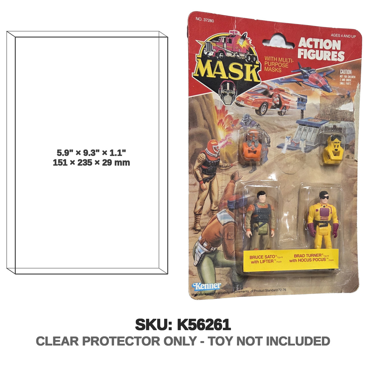 MASK Action 2 pack carded Bruce and Brad
