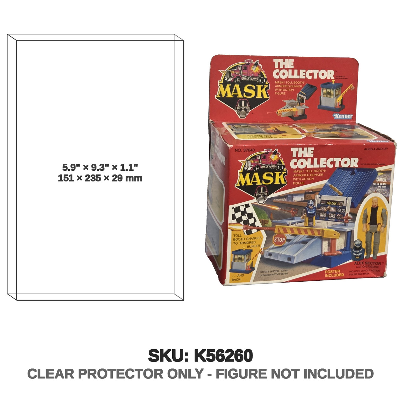 Kenner M.A.S.K. Action 2 Pack Carded Alex and Buddie