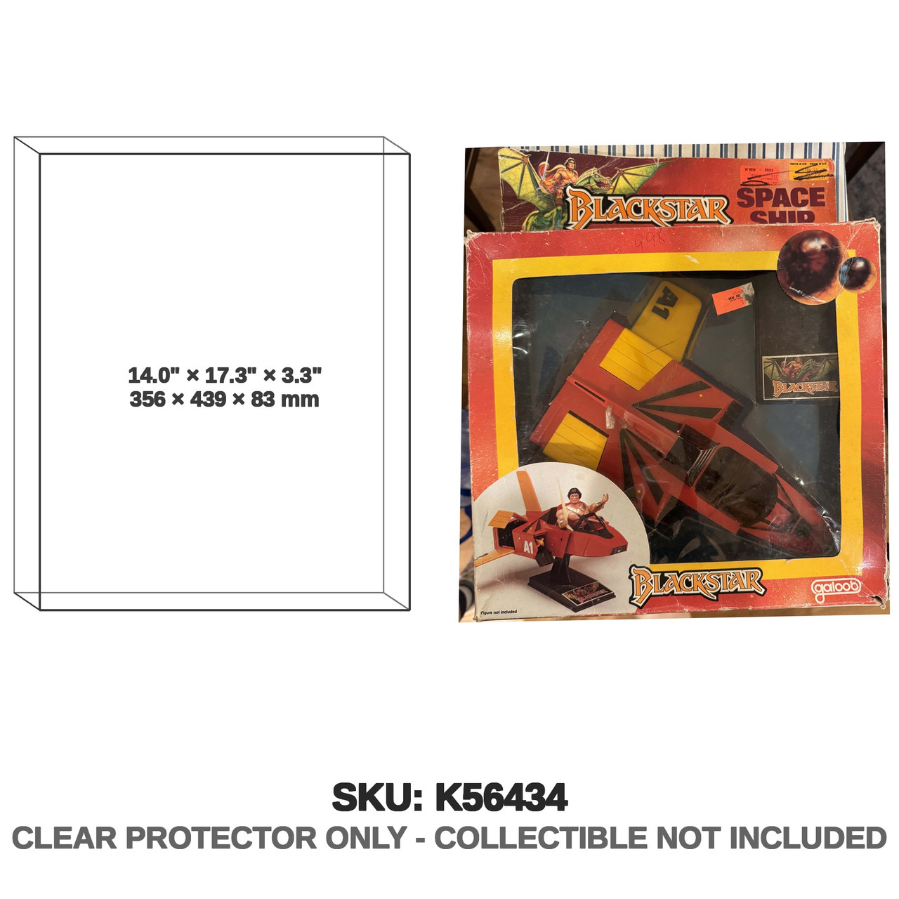 Blackstar Red Spaceship Model