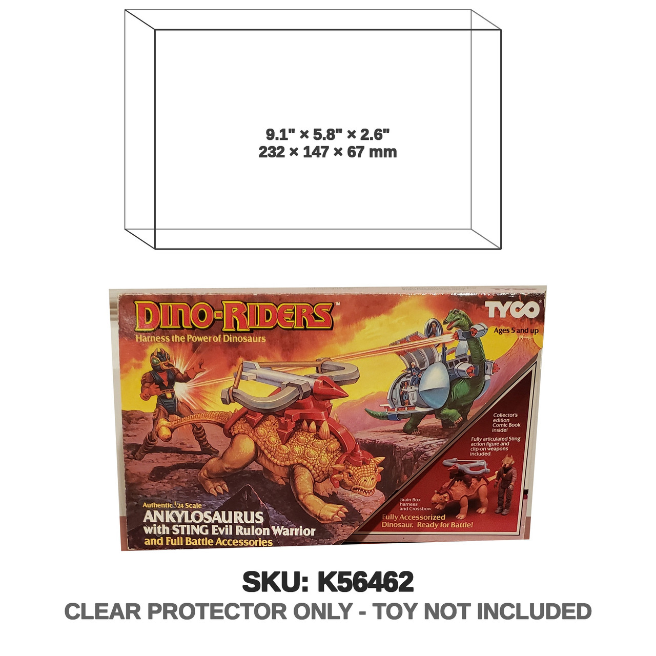 Tyco Dino Riders Ankylosaurus 1987