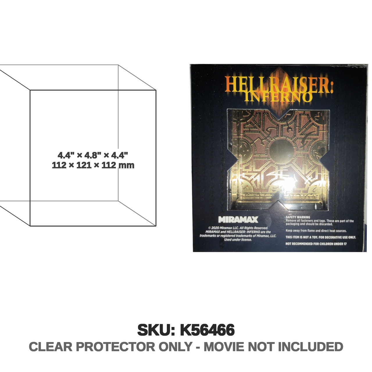 NECA Hellraiser Inferno Lament Configuration Puzzle Box