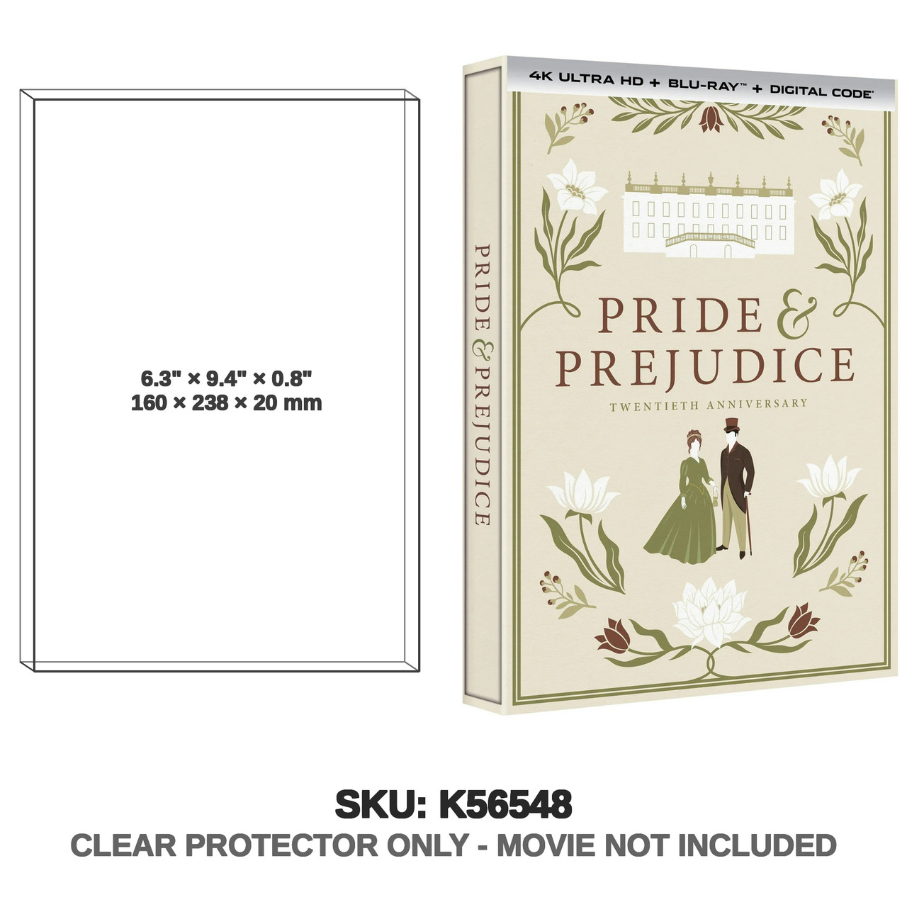 Universal Pride and Prejudice 4K UHD 20th Anniversary Collectors Edition Blu-ray Digital