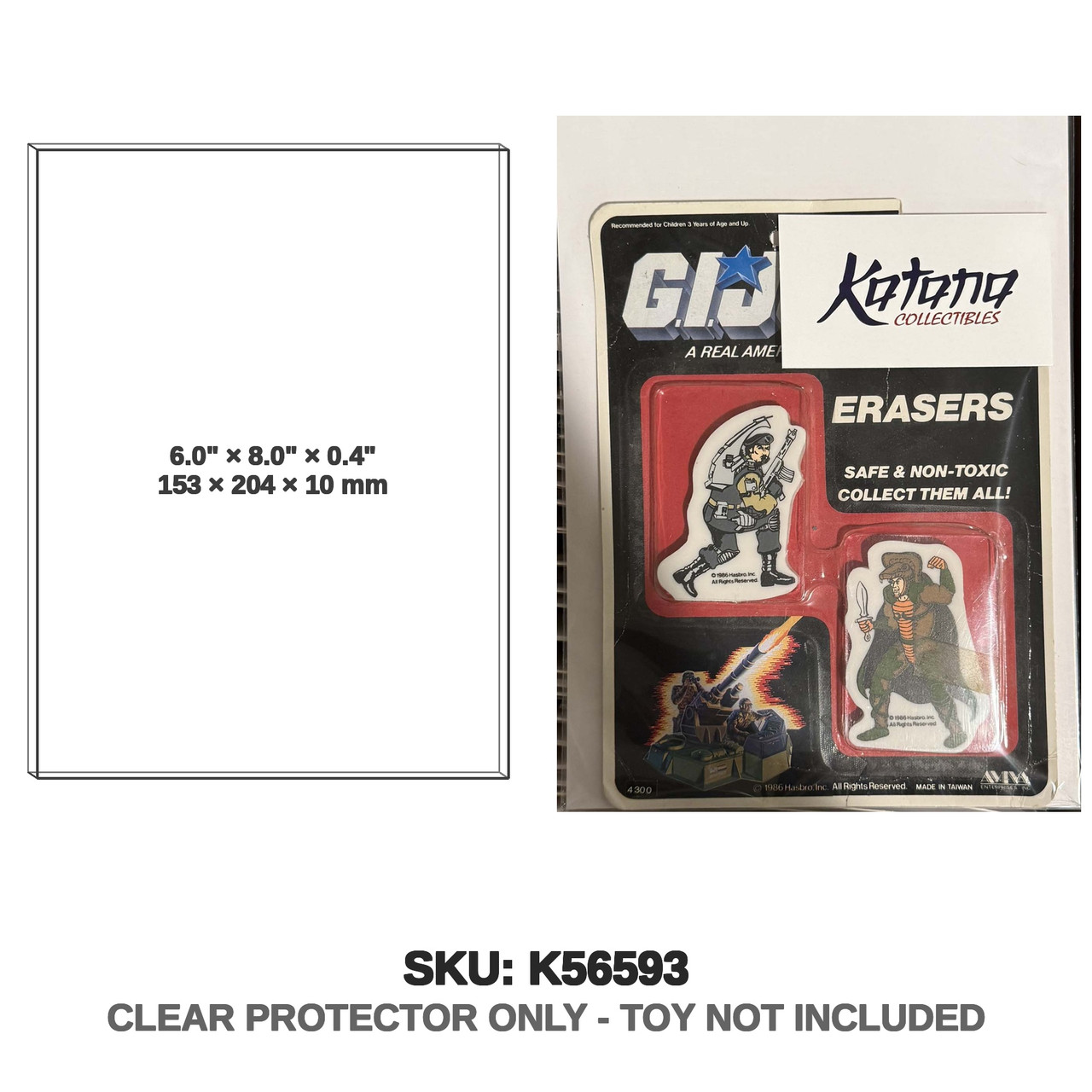 Serpentor & Dial Tone G.I. Joe Eraser Set