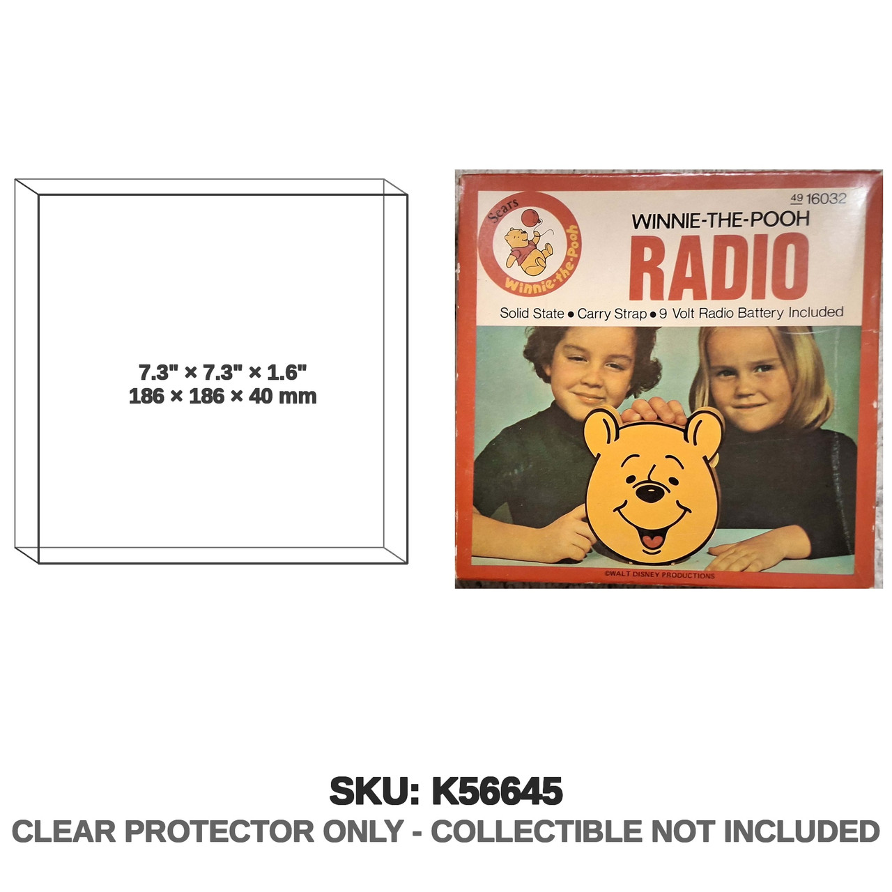 Winnie the Pooh Portable AM Transistor Radio