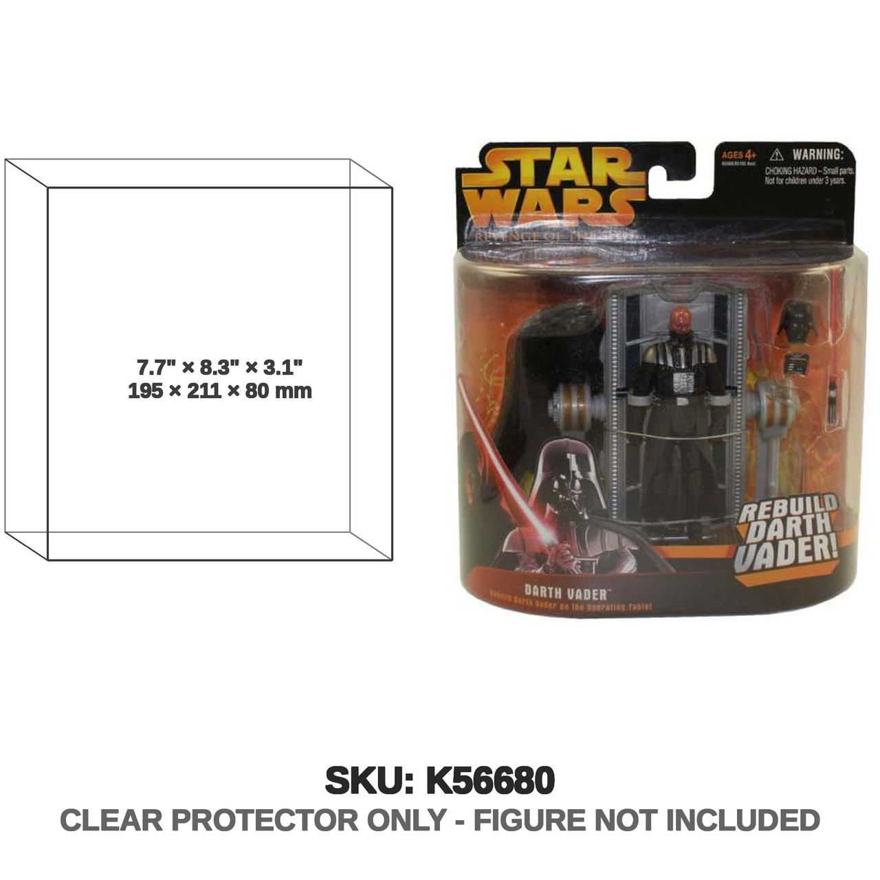 2005 Hasbro Star Wars Revenge Of The Sith Rebuild Darth Vader Action Figure